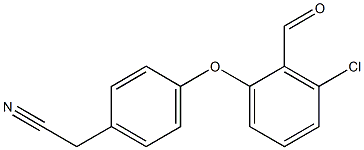 2-[4-(3-chloro-2-formylphenoxy)phenyl]acetonitrile Structure