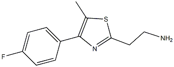 2-[4-(4-fluorophenyl)-5-methyl-1,3-thiazol-2-yl]ethanamine 구조식 이미지