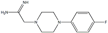 2-[4-(4-fluorophenyl)piperazin-1-yl]ethanimidamide Structure