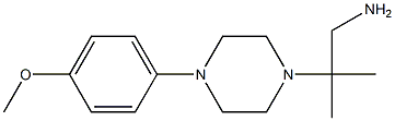 2-[4-(4-methoxyphenyl)piperazin-1-yl]-2-methylpropan-1-amine Structure