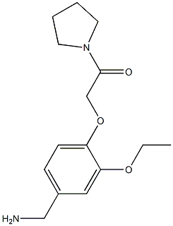 2-[4-(aminomethyl)-2-ethoxyphenoxy]-1-(pyrrolidin-1-yl)ethan-1-one Structure