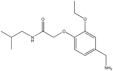 2-[4-(aminomethyl)-2-ethoxyphenoxy]-N-(2-methylpropyl)acetamide Structure