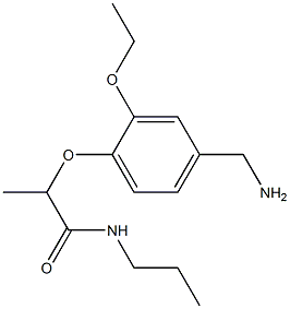 2-[4-(aminomethyl)-2-ethoxyphenoxy]-N-propylpropanamide 구조식 이미지