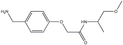 2-[4-(aminomethyl)phenoxy]-N-(1-methoxypropan-2-yl)acetamide 구조식 이미지