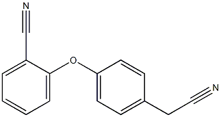 2-[4-(cyanomethyl)phenoxy]benzonitrile Structure
