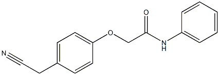 2-[4-(cyanomethyl)phenoxy]-N-phenylacetamide Structure