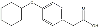 2-[4-(cyclohexyloxy)phenyl]acetic acid Structure