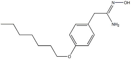2-[4-(heptyloxy)phenyl]-N'-hydroxyethanimidamide 구조식 이미지
