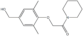 2-[4-(hydroxymethyl)-2,6-dimethylphenoxy]-1-(piperidin-1-yl)ethan-1-one Structure