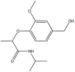 2-[4-(hydroxymethyl)-2-methoxyphenoxy]-N-(propan-2-yl)propanamide Structure