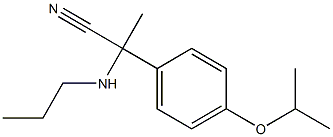 2-[4-(propan-2-yloxy)phenyl]-2-(propylamino)propanenitrile Structure