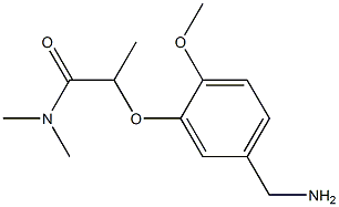 2-[5-(aminomethyl)-2-methoxyphenoxy]-N,N-dimethylpropanamide 구조식 이미지