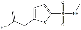 2-[5-(methylsulfamoyl)thiophen-2-yl]acetic acid Structure