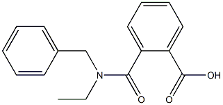 2-[benzyl(ethyl)carbamoyl]benzoic acid 구조식 이미지