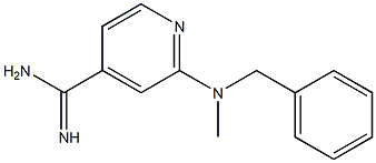 2-[benzyl(methyl)amino]pyridine-4-carboximidamide Structure