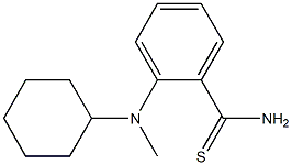 2-[cyclohexyl(methyl)amino]benzene-1-carbothioamide 구조식 이미지