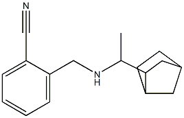 2-{[(1-{bicyclo[2.2.1]heptan-2-yl}ethyl)amino]methyl}benzonitrile Structure