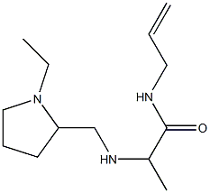 2-{[(1-ethylpyrrolidin-2-yl)methyl]amino}-N-(prop-2-en-1-yl)propanamide 구조식 이미지