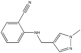 2-{[(1-methyl-1H-pyrazol-4-yl)methyl]amino}benzonitrile 구조식 이미지