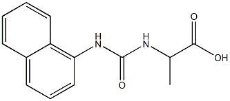 2-{[(1-naphthylamino)carbonyl]amino}propanoic acid 구조식 이미지