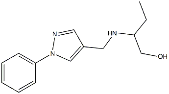 2-{[(1-phenyl-1H-pyrazol-4-yl)methyl]amino}butan-1-ol 구조식 이미지