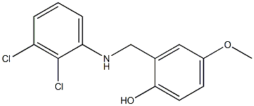 2-{[(2,3-dichlorophenyl)amino]methyl}-4-methoxyphenol 구조식 이미지