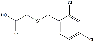 2-{[(2,4-dichlorophenyl)methyl]sulfanyl}propanoic acid 구조식 이미지