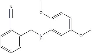 2-{[(2,5-dimethoxyphenyl)amino]methyl}benzonitrile 구조식 이미지