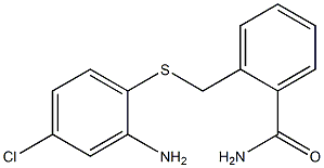 2-{[(2-amino-4-chlorophenyl)sulfanyl]methyl}benzamide 구조식 이미지