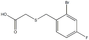 2-{[(2-bromo-4-fluorophenyl)methyl]sulfanyl}acetic acid Structure