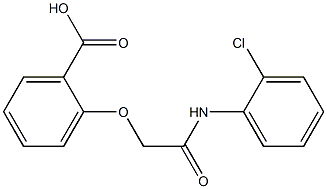 2-{[(2-chlorophenyl)carbamoyl]methoxy}benzoic acid 구조식 이미지