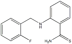 2-{[(2-fluorophenyl)methyl]amino}benzene-1-carbothioamide Structure