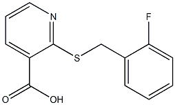 2-{[(2-fluorophenyl)methyl]sulfanyl}pyridine-3-carboxylic acid 구조식 이미지