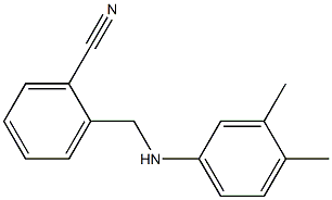 2-{[(3,4-dimethylphenyl)amino]methyl}benzonitrile 구조식 이미지