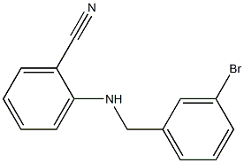 2-{[(3-bromophenyl)methyl]amino}benzonitrile Structure