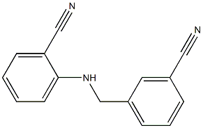 2-{[(3-cyanophenyl)methyl]amino}benzonitrile Structure