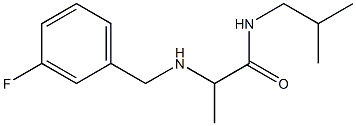 2-{[(3-fluorophenyl)methyl]amino}-N-(2-methylpropyl)propanamide 구조식 이미지