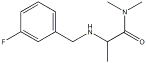 2-{[(3-fluorophenyl)methyl]amino}-N,N-dimethylpropanamide 구조식 이미지