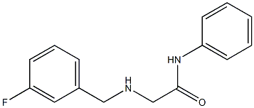 2-{[(3-fluorophenyl)methyl]amino}-N-phenylacetamide Structure