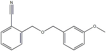 2-{[(3-methoxybenzyl)oxy]methyl}benzonitrile 구조식 이미지
