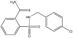 2-{[(4-chlorophenyl)methyl]sulfamoyl}benzene-1-carbothioamide 구조식 이미지