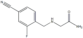 2-{[(4-cyano-2-fluorophenyl)methyl]amino}acetamide 구조식 이미지