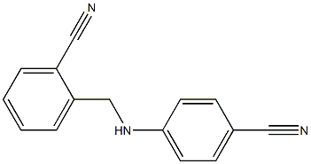 2-{[(4-cyanophenyl)amino]methyl}benzonitrile Structure