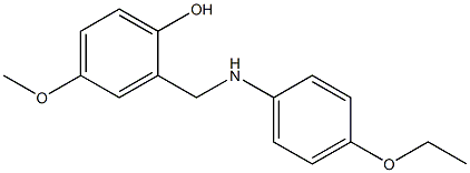 2-{[(4-ethoxyphenyl)amino]methyl}-4-methoxyphenol 구조식 이미지