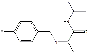 2-{[(4-fluorophenyl)methyl]amino}-N-(propan-2-yl)propanamide Structure