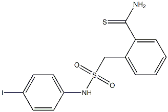2-{[(4-iodophenyl)sulfamoyl]methyl}benzene-1-carbothioamide 구조식 이미지