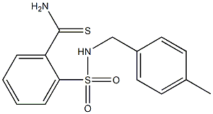 2-{[(4-methylphenyl)methyl]sulfamoyl}benzene-1-carbothioamide 구조식 이미지