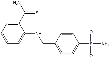 2-{[(4-sulfamoylphenyl)methyl]amino}benzene-1-carbothioamide Structure