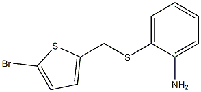 2-{[(5-bromothien-2-yl)methyl]thio}aniline Structure