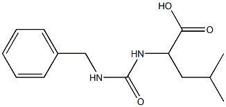 2-{[(benzylamino)carbonyl]amino}-4-methylpentanoic acid Structure